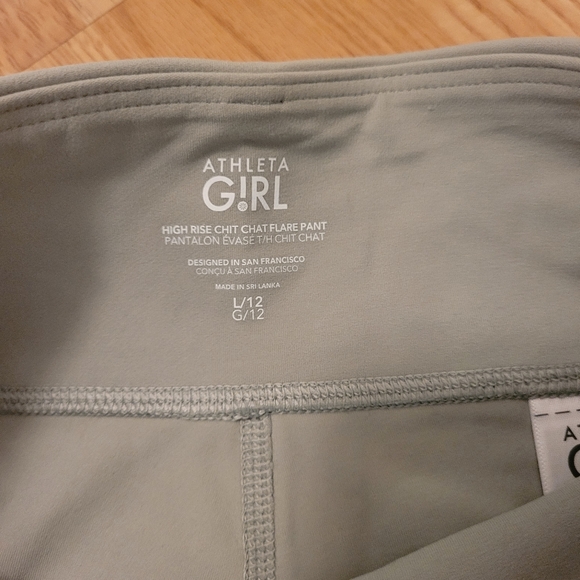 NWT Athleta girl high rise chit chat pant US L/12 - Picture 4 of 6